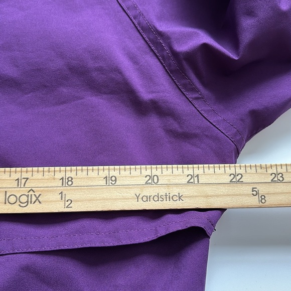 Y2K Eddie Bauer Gore-Tex Full Zip Royal Purple Vented Full Zip Mid Lengt… - Picture 8 of 12